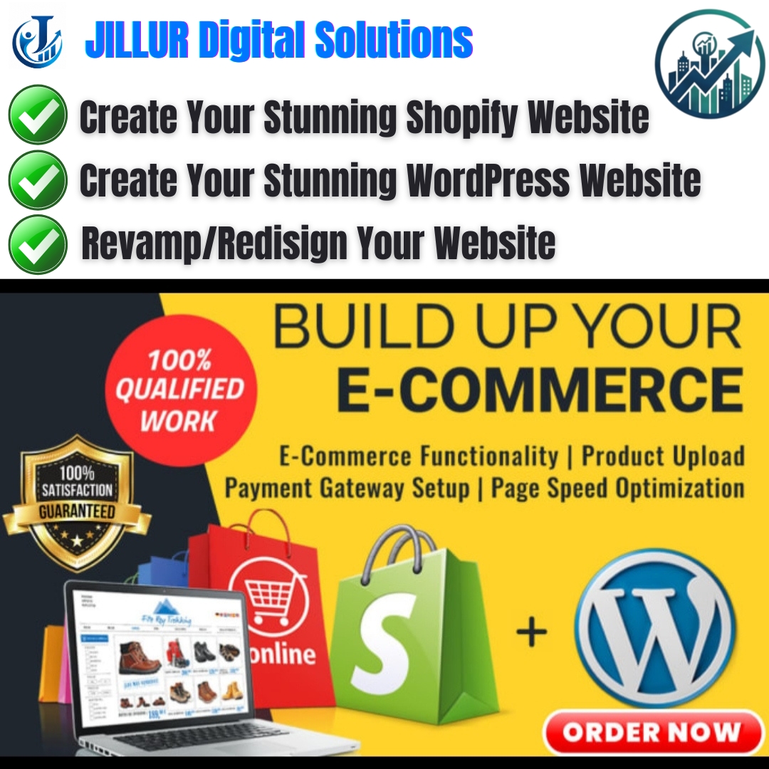 Shopify website design WordPress